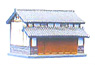 Z-Fookey Private House Series House B (Barn, Tiled Roof) (Pre-colored Completed) (Model Train)