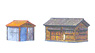 Z-Fookey Private House Series House Set E (Motor Cottage, Storage) (Pre-colored Completed) (Model Train)