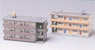 Apartment Building (Unassembled Kit) (2pcs.) (Model Train)