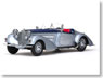 1939年 ホルヒ 655 スペシャル ロードスター 2-トン (シルバーグレー&ダークブルー) (ミニカー)