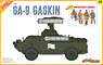 Soviet Self Propelled Surface to Air Missile SA-9 Gaskin w/+ Motor Rifle Troops (Plastic model)