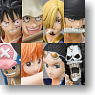 Super Modeling Soul One Piece Mugiwara Pirats -Fierce fight ! Fishman Island battle- 8 pieces  (PVC Figure)