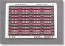Number Plate for EF81 Standard Color A (Red13) (10pcs.) (Model Train)