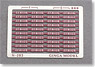 Number Plate for EF81 Standard Color C (Red13) (10pcs.) (Model Train)