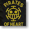 One Piece Pirates of Heart Shoulder Tota Bag Black (Anime Toy)