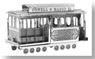 Metallic Nano Puzzle San Francisco cable car (Plastic model)