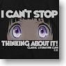 Hyoka I can`t stop thinking about it! T-shirt Black M (Anime Toy)
