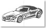メルセデス SLS AMG ロードスター I.シルバー (ミニカー)