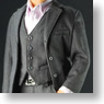 Man Clothes Fashion Suit Set (Gray) (Fashion Doll)