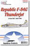 F-84G サンダージェット アメリカ空軍 第58戦闘爆撃航空団 第310戦闘爆撃飛行隊 (デカール)