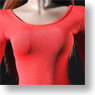 FLIRTY GIRL 1/6 Leotard Set for Women (Red A) (Fashion Doll)