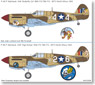 US Army P-40 Warhawk Decal 85th FS, 79th FG/86th FS, 79th FG(Decal)