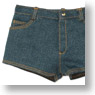 50cm Denim Hotpants (Blue) (Fashion Doll)