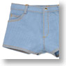 50cm Denim Hotpants (Light Blue) (Fashion Doll)