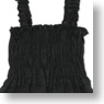 50cm Rumpled Shirring Camisoles (Black) (Fashion Doll)
