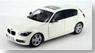 BMW 1シリーズ ミネラルホワイト (左ハンドル)  (ミニカー)