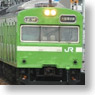 J.R. Series 103 Kansai Area II Light Green Color Additional Two Middle Car Set (without Motor) (Add-On 2-Car Pre-Colored Kit) (Model Train)