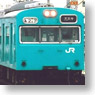 JR Series 103 Kansai Area II Skyblue Color Additional Two Middle Car Set (without Motor) (Add-On 2-Car Pre-Colored Kit) (Model Train)