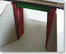 (N) 小型ガーダー橋 ペーパーキット (コンクリート) (1セット入り) (塗装済みキット) (鉄道模型)