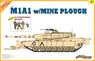M1A1 w/Mine Plough `Desert Storm` + U.S. 1st Infantry Division Big Red One (Plastic model)