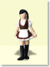 Ho Dolls ME-006 HouseMaid 3 (1figure) (Model Train)