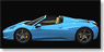 フェラーリ 458スパイダー 2011 オープン (ライトブルー) （限定50台） (ミニカー)