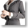 Dollsfigure - 1/6 Ladies` Gray Suit & Accessory Set (Fashion Doll)