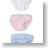 PNS Natural Panties Set (White/Pink/Light Blue) (Fashion Doll)