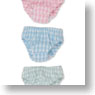 PNS Gingham Check Panties A Set (Pink/Light Blue/Mint Green) (Fashion Doll)