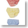 PNS Gingham Check Panties B Set (Blue/Yellow/Red) (Fashion Doll)