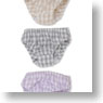 PNS Gingham Check Panties C Set (Beige/Light Gray/Light Purple) (Fashion Doll)