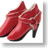 Side Ring Boots (Red) (Fashion Doll)