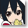 [K-on!!] Rubber Key Ring Coaster Type [Nakano Azusa] (Anime Toy)