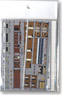 Interior Sheet and Curtain Parts Complete Set for TOMIX Series 24 `Twilight Express` (Compartment Full Open) A Set (for #92459, #92460, #92461) (Model Train)