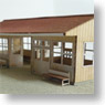 (HO) The Sea Breeze and The Romance Station Building Series : Choshi Electric Railway Ashikajima Station Paper Kit (Pre-colored Completed) (Model Train)