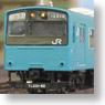 J.R. Series 201 Improved Car, Osaka Loop Line (Skyblue) 8 Car Formation Set (w/Motor) (8-Car Set) (Model Train)