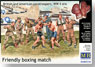 Friendly boxing match/ British and American paratroopers , WWII era (Plastic model)