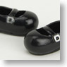 11cm Forehead Shoes w/Magnet (Black) (Fashion Doll)
