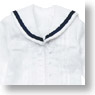 PNXS Sailor Ribbon Blouse (White x Navy) (Fashion Doll)
