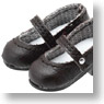 Round Toe Strap Shoes (Dark Brown) (Fashion Doll)