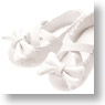 Ribbon Close Strap Shoes (White) (Fashion Doll)