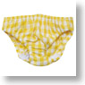 50cm Gingham Check Shorts (Yellow) (Fashion Doll)