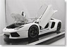 Lamborghini Aventador LP700-4 (マットホワイト) フル開閉 (ミニカー)