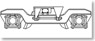 1/80 KS-59 Bogie for Hanshin Jet Silver (2 set) (Model Train)