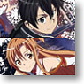 Sword Art Online IC Card Sticker A Asuna/Kirito (Anime Toy)