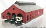 (N) 3-Line Brick Train depot Kit (for N-Gauge) (Pre-colored Kit) (Model Train)