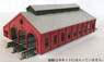 (Z) 3-Line Brick Train depot Kit (for Z-Gauge) (Pre-colored Kit) (Model Train)
