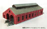 (Z) 2-Line Brick Train depot Kit (for Z-Gauge) (Pre-colored Kit) (Model Train)