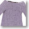 PNM Back Ribbon Knit (Purple) (Fashion Doll)
