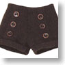 PNS BlueBird`s Song Six buttons short pants (Brown) (Fashion Doll)